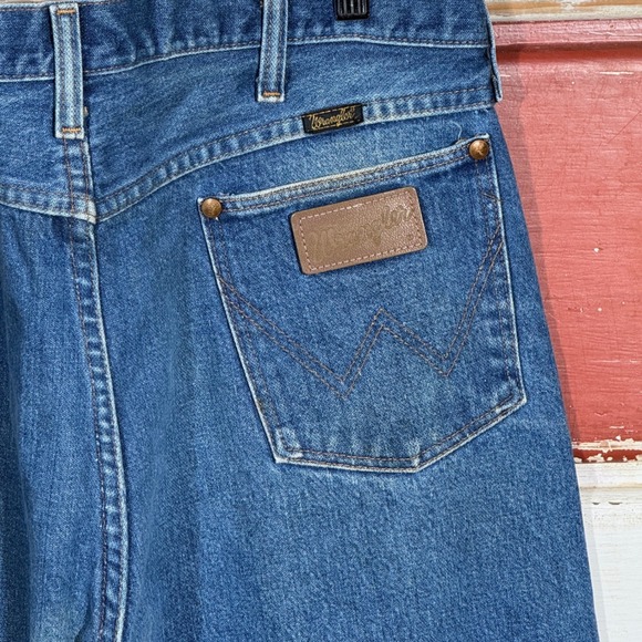USA‎ Vintage Wrangler Jeans Straight Fit Denim Pants Classic Blue - Picture 3 of 6